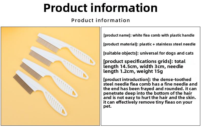 Product Introduction of Cat Dog Comb Knot Opening Float Hair Cleaning Artifact Pet Self-Cleaning Comb Comb Long Hair Massage Knot Hair Removal Special 1