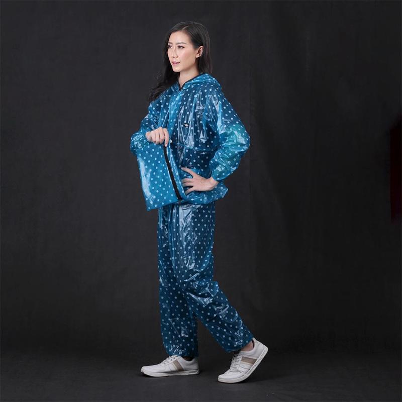 Jas Hujan Wanita Cewek Perempuan Setelan Motif Polkadot Original CL 168 IFS 1 2