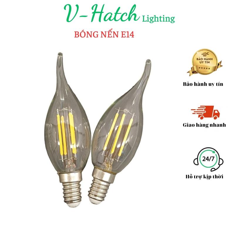 Bóng  led sợi nhót/nến C35 4w đui E14 LED trang trí đèn chùm, đèn trang trí