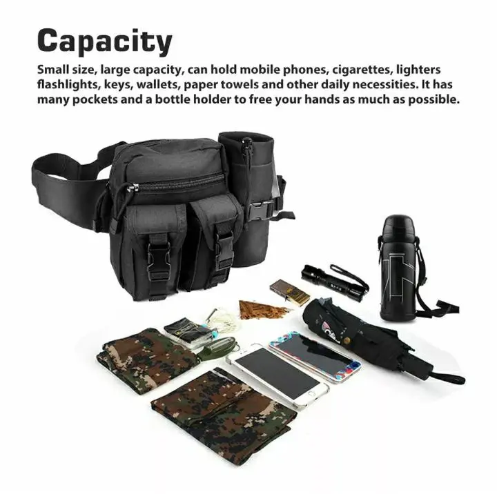 Slempang Army dan Tas Botol HARGA GROSIR 2 in 1 Bisa Lepas Pasang 3