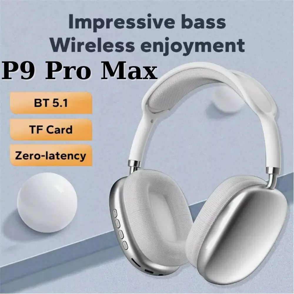 Tai Nghe Bluetooth P9 ProMax Chụp Tai Có Micro Đàm Thoại - Hỗ Trợ Thẻ Nhớ SD,Nghe Nhạc Cực Hay
