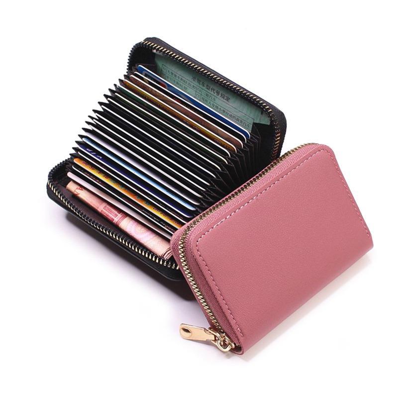 Product Introduction of FreeHummingbird #  PU Function 24 Bits Card Case Business Card Holder Men Women Credit Passport Card Bag ID Passport Card Wallet 21