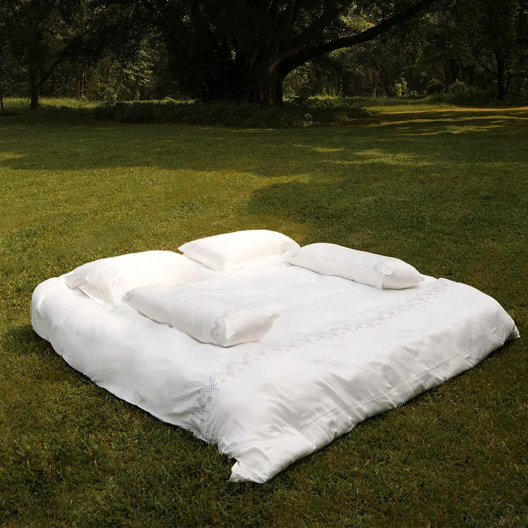 Super King Quilt Cover Luna Collection - SALIE | Sarung Bedcover Selimut 100% Bamboo Woven 60S 300TC