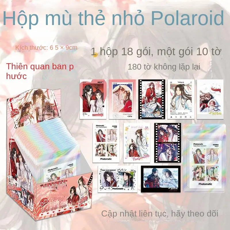 Thẻ Polaroid, Tianguan Chúc Phúc, Xie Lian Huacheng Dandai Anime Nhập Khẩu, Bưu Thiếp Ảnh, Thẻ Vẽ Mù, Bộ Sưu Tập Năm 2025, Bán Chạy, Chủ Đề Anime Dandai