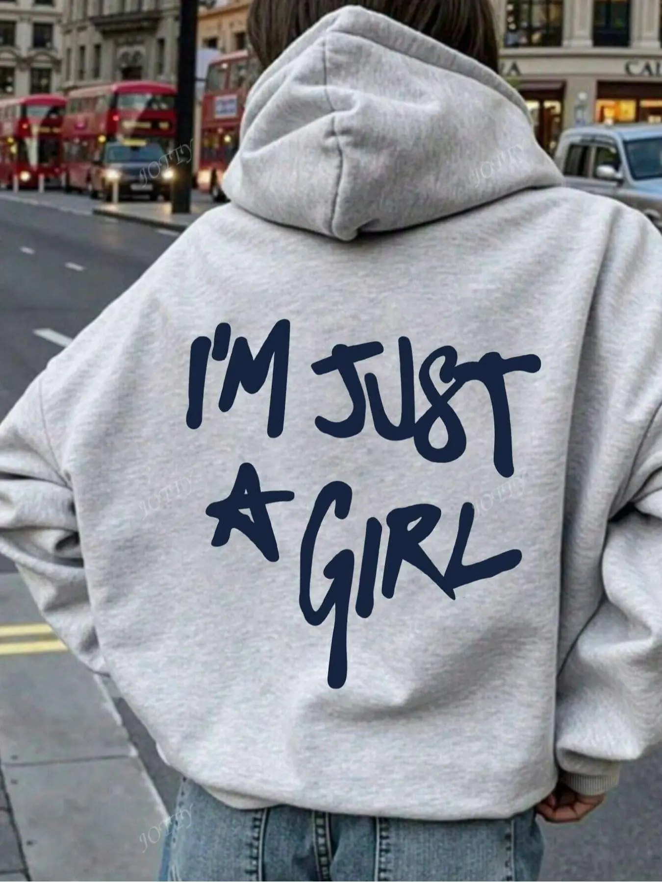 Women's Letter Print Drop Shoulder Hoodie, Fashion Casual Drawstring Pocket Hooded Sweatshirt for Daily Holiday Outdoor Wear, Women Clothing for Fall & Winter