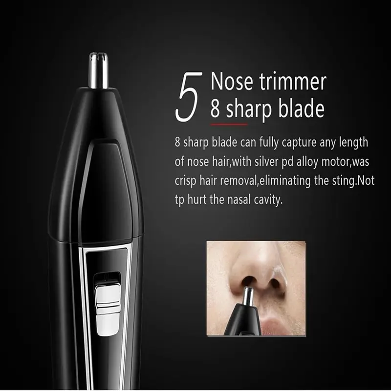 [BISA COD] Kemei KM 6558 Hair Clipper 3in1 Alat Cukur Rambut Jenggot Dan Bulu Hidung 3