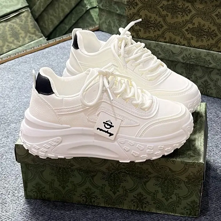 Giày Thể Thao Nữ Thời Trang Mã 50 Đế Cao 5 Phân Nhẹ Êm Thoáng Khí Phong Cách Sneaker Shoes 6