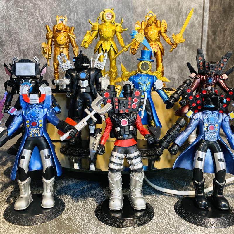 17 - 20cm Mô hình đồ chơi Skibidi Toilet Cameraman TV Man Titan Speakerman đầu loa...