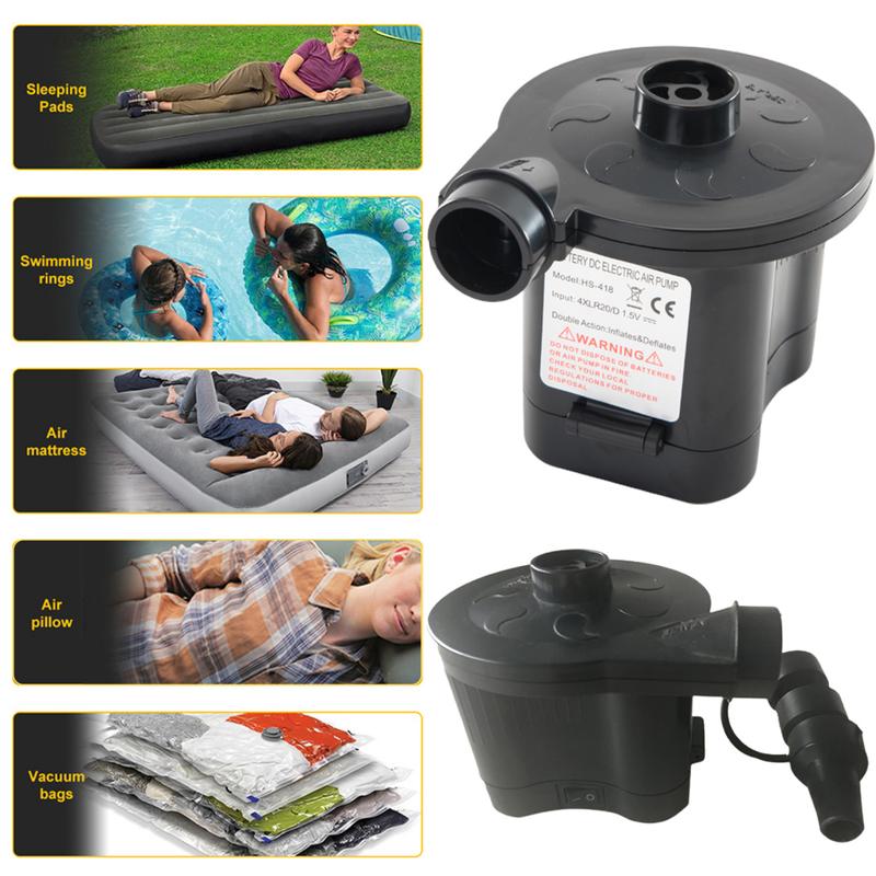 Aomelt Battery-powered Air Pump Air Beds Inflator Pump Portable ...
