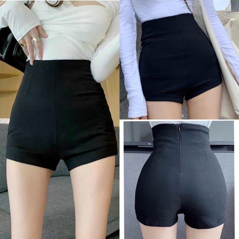 Quần Short Dance Lưng Cao Khóa Sau Quần Đùi nữ Cạp Cao Nâng Hông idol kpop nữ Biker Chất Umi Cao Cấp Co Giãn 4 Chiều Đẹp Pants Women