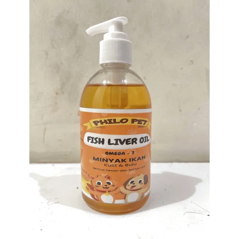 60ml - 250ml - FISH LIVER OIL / COD LIVER OIL / MINYAK IKAN / VITAMIN BULU KUCING & ANJING / Suplemen Kulit BULU KUCING & ANJING(ORIGINAL) 2