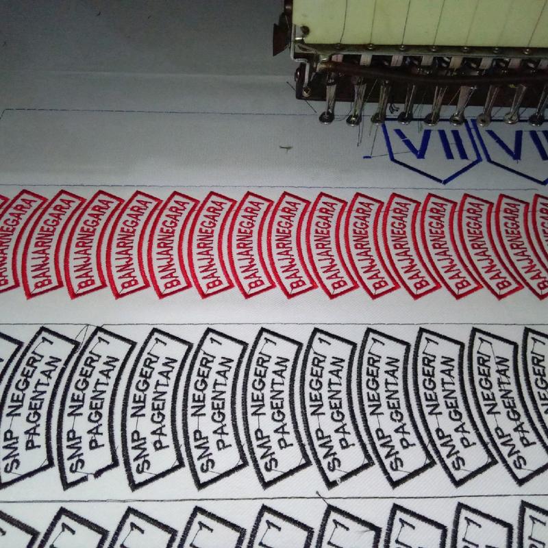 100pcs badge atribut/logo bordir grosir murah 3