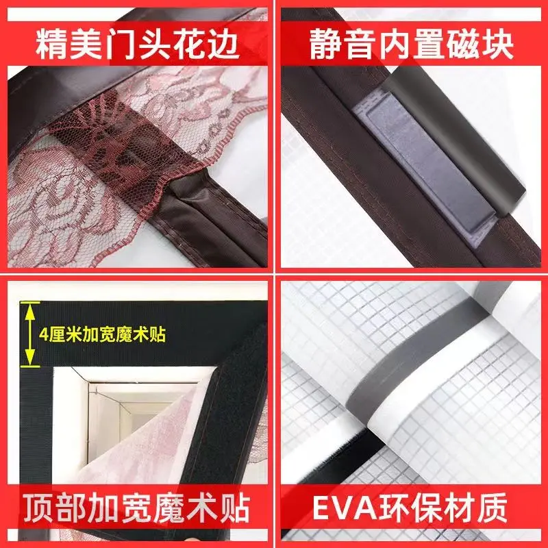 Rèm cửa điều hòa không khí, chống làm mát không khí, chống dầu đèn nhà bếp, nhựa trong suốt, chống lạnh phòng ngủ, tự mồi, không cần đục lỗ, 2024 3