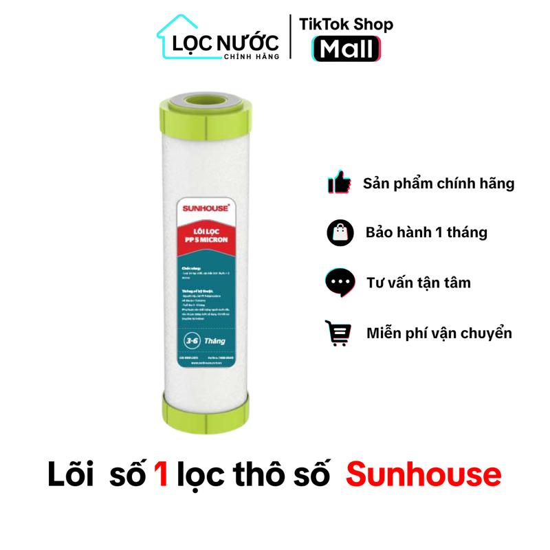 Lõi Lọc Thô Số 1 Sunhouse SHRLL1 PP 5 Micron Dành Cho Máy Lọc Nước RO