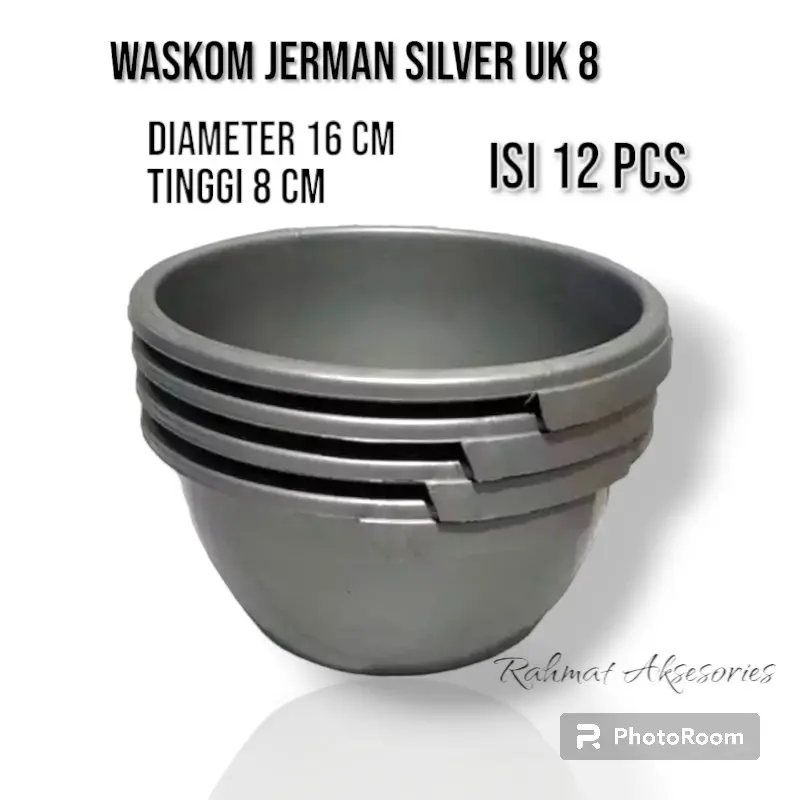 ( 12 pcs ) Waskom Jerman ukuran 8 ( kecil )