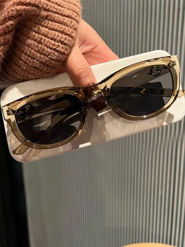 Vintage Cat Eye Frame Sunglasses, Trendy Casual Sunglasses for Everyday Use, Fashion Accessories for Outdoor Activities 3