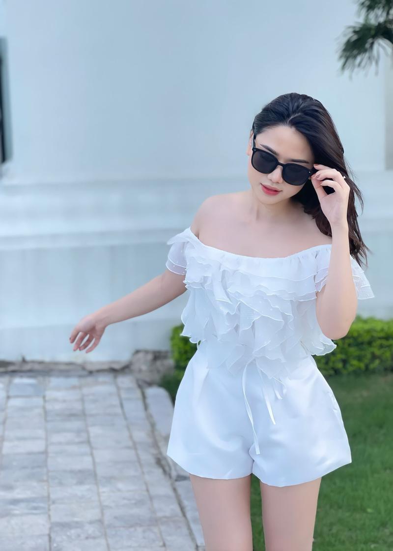 Product Introduction of Áo tua rua áo kiểu bigsize trễ vai 34AK010 từ 50kg đến 75kg 11