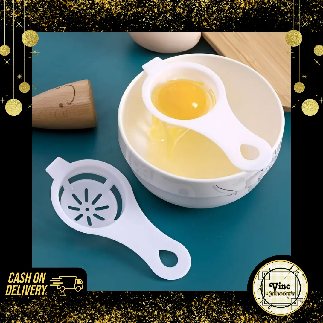 Alat Pemisah Telur / Egg Separator / Penyaring Telur / Pemisah Putih Kuning Telur / ALAT PEMISAH KUNING DAN PUTIH TELUR EGG WHITE SEPARATOR / ALAT PEMISAH TELUR PUTIH DAN KUNING TELUR ALAT PEMISAH KUNING TELUR  Perlengkapan Dapur Multifungsi / Penyaring