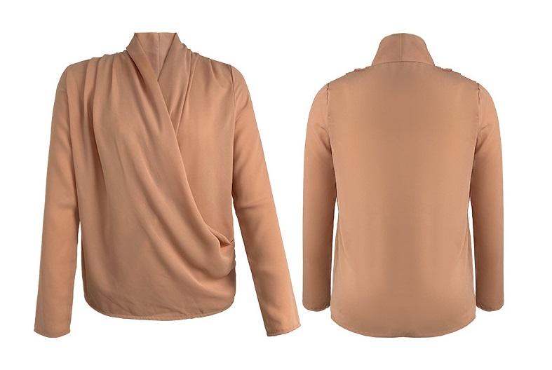 Product Introduction of Fashion Shirt Women's work shirts, satin shirts White Shirts, Long Sleeve Shirts, Korean Shirts, Blouses, Women's Shirts 30019 2