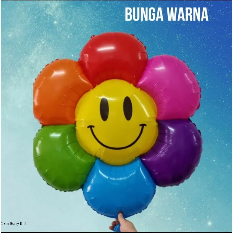 MAINAN STICK BALON LED bunga matahari KARAKTER kartun anak pesta aksesoris sovenir hadiah balon nyala Birthday