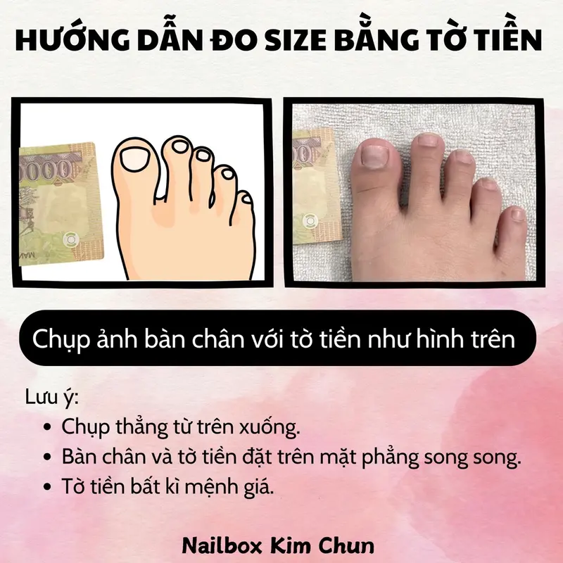 MC07: Nailbox móng chân giả tráng gương ngọc trai 1