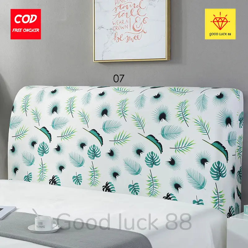 Sarung Sandaran Tempat Tidur Headboard Springbed Ukuran 120 x200 hingga 200x200 Kain Ranjang 7