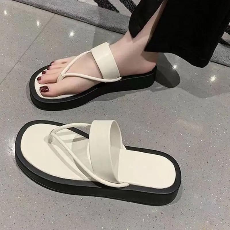  DÉP BM 2PH KẸP NGANG K2   chân gầy lùi 1size   Mũi tròn DéP Nữ Shoes GiàY 