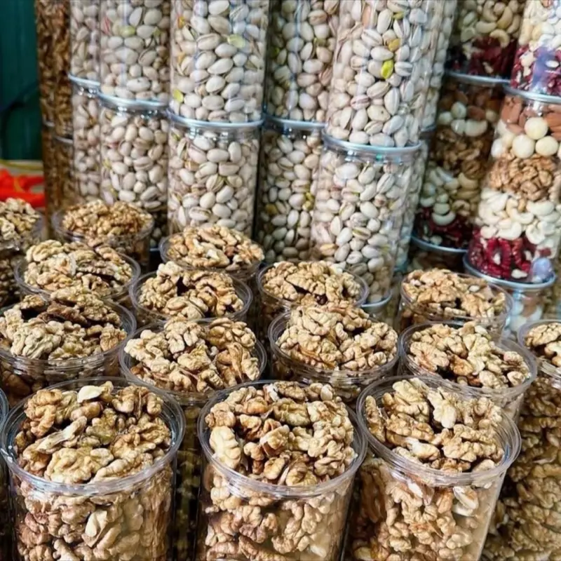 500gr nhân óc chó vàng , hạt ngũ cốc dinh dưỡng tốt cho mẹ bầu và em nhỏ Ăn Vặt Food Snack Thức Ăn 4