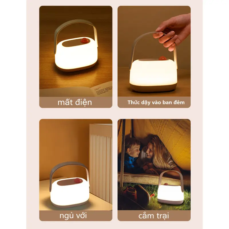 Đèn ngủ bé sơ sinh, đèn ngủ di động, đèn ngủ bỉm sữa, chống ánh sáng xanh, bảo vệ mắt giúp mẹ hút sữa và cho bé ti đêm Phụ Kiện 4
