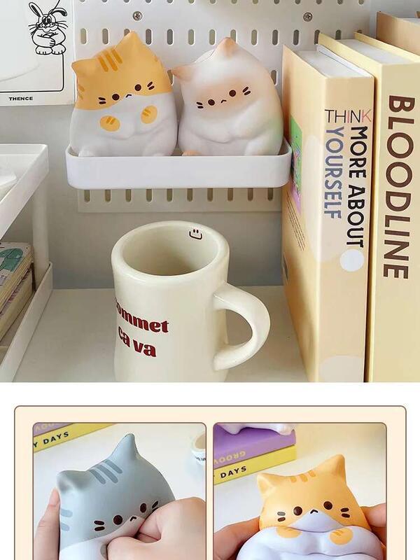 Product Introduction of New Cat Relief Toy PU Slow Rising Squeeze Antistress Ball Cartoon Table Ornaments Squishy Stress Reliever Toys 9