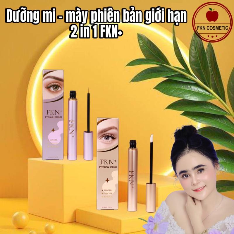 Combo 1 Dưỡng Mi kèm 1 Dưỡng Mày FKN+phiên bản giới hạn cao cấp,hỗ trợ cải thiện lông mi mày thưa ngắn dành cho nam và Nữ (hạn chế thâm)(2 cây)