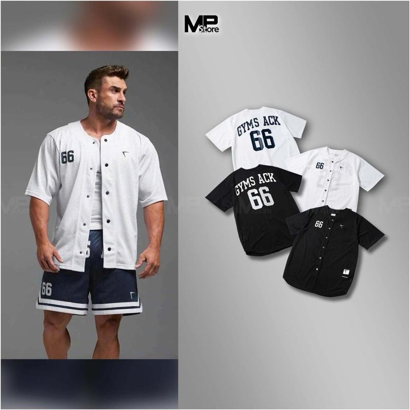 [Hàng Mới 2025] Áo Thể Thao Nam Gym Bóng Chày Số 66 Baseball Jersey Form Rộng Vải Lưới Thoáng Mát Unisex
