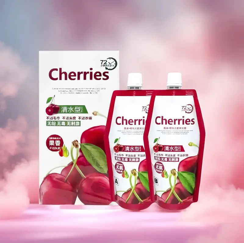 Nhuộm đen Cherries  500mlx2 - Phủ sạch bạc không bám da đầu, không bay màu - Đổi màu tóc nữ nhanh chóng tại nhà không mất nhiều chi phí và thời gian 5