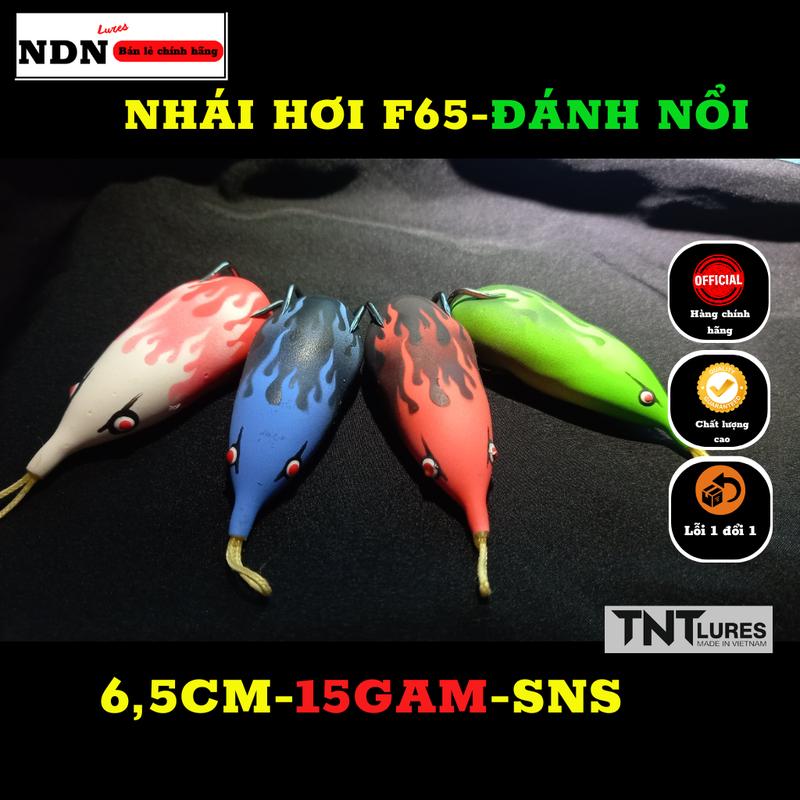 Mồi lure NHÁI HƠI F65 TNT Lure mồi giả câu cá lóc 15g action nổi 3 4 Đi Câu Bắt Cá Fishing Fish Nam nhaihoi