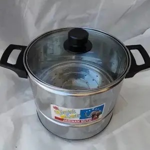 Dandang Nasi/Kukus 1,5kg - 2,5kg Tutup Kaca