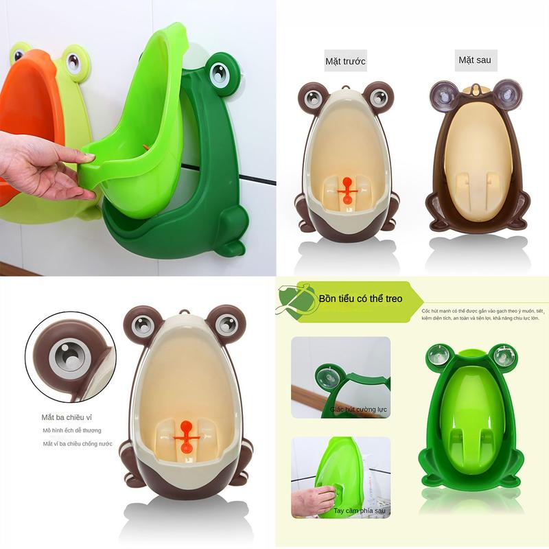 (HÀNG NK CHÍNH NGẠCH)Bô đi tiểu cho bé trai, bô vệ sinh cho bé, có thể treo, tháo rời và điều chỉnh được độ cao 6