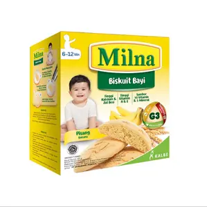 MILNA BISKUIT BAYI 6+ 110g / Biskuit Bayi Milna / roti Untuk 6 bulan balita