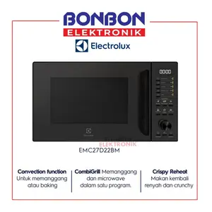 ELECTROLUX Microwave Oven 27L EMC27D22BM / EMC 27D22 BM Ultimate Taste