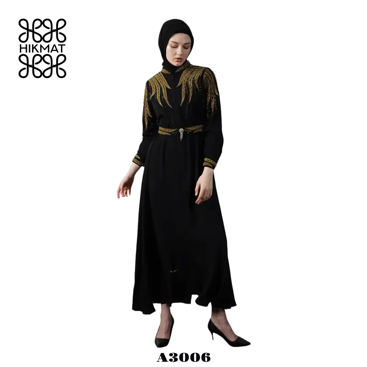 ABAYA HIKMAT FASHION ORIGINAL A3006