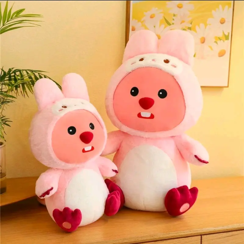 Loppy Ong Vàng, Thỏ Hồng,Thỏ Trắng, Hải Ly Coplay  Ngộ Nghĩnh Đáng Yêu Thú Bông Thú Nhồi Bông 4