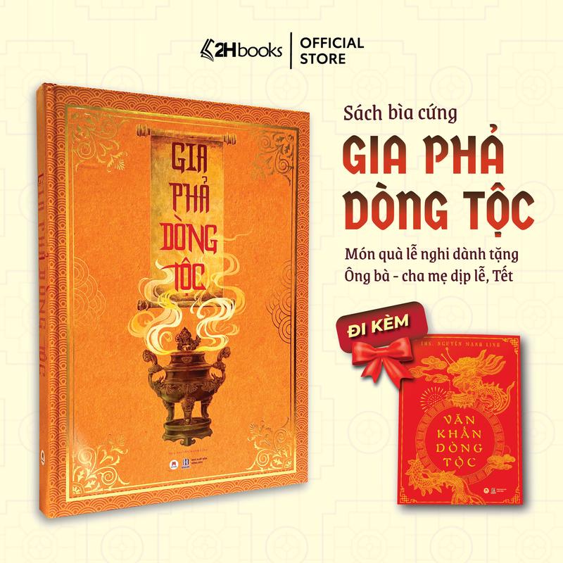 Sách Gia phả dòng tộc bìa cứng tặng kèm văn khấn dòng tộc Ghi chép Lưu trữ Gia Nhân Dòng Họ Gia Phả Tổ Tiên Sổ Gia Phả 2H books