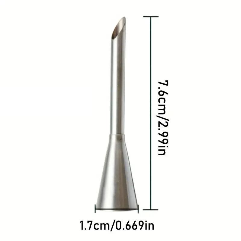 Stainless Steel Cream Nozzle, 2/4 Counts Cake Decorating Nozzle, Cake Decorating Tool, Baking Tool for Cake, Cupcake, Pastry, Kitchen Accessories 1