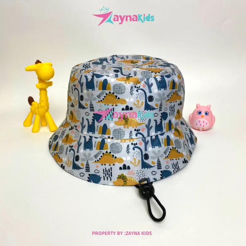 Topi Bucket Hat Anak Perempuan Karakter Kekinian Bahan Royal Print Sublim | Usia 3-10 Tahun | By ZaynaKids 3