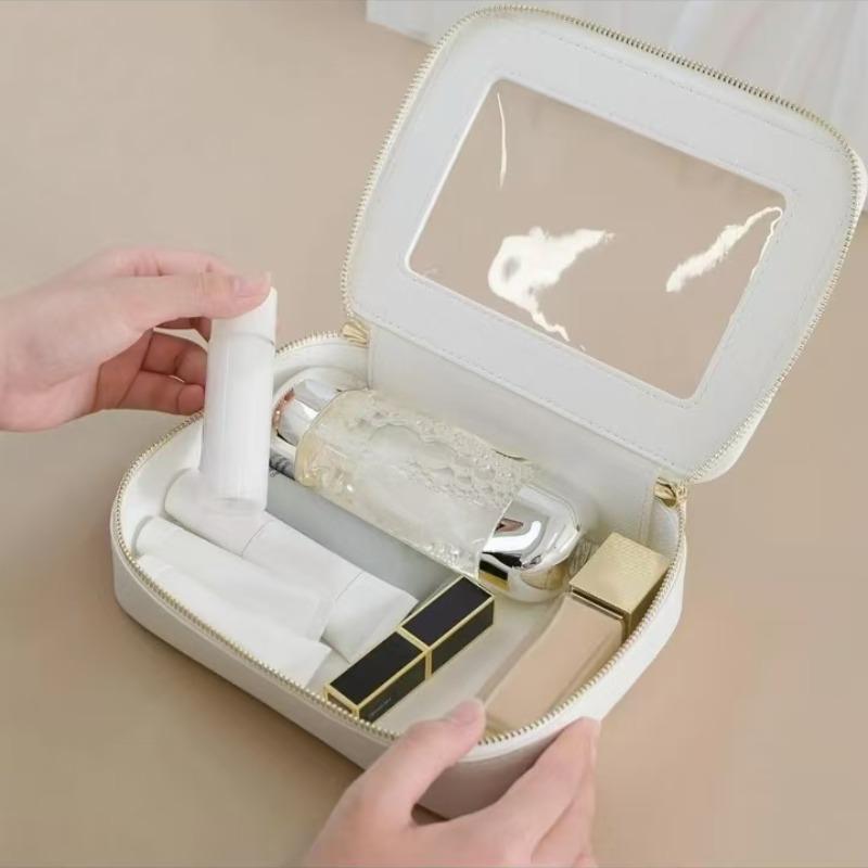 Product Introduction of Clear Makeup Bag, Cute Small Travel Cosmetic Bag, Zipper Makeup Organizer Pouch with Visual Window for Women & Girls, Cute Girly Accessories for Vanity, Pouch Organizer Travel Essentials, Summer Gift, Fall Decor 5