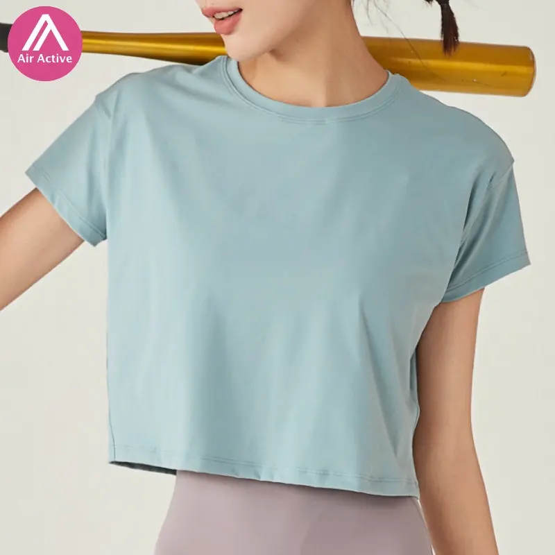 AIR ACTIVE Sports Crop Top Yoga Top Cooling Dry Fit Fitness Gym Workout Running Biking