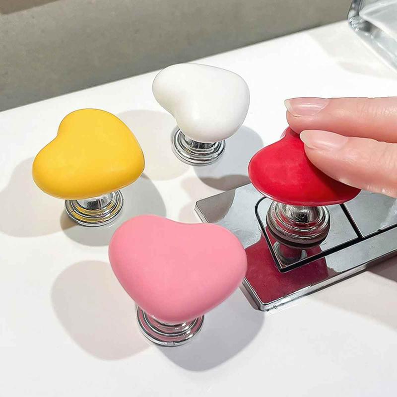Nút nhấn xả nước toilet hình trái tim dể thương.Tay nắm cửa tiện lợi.nút bồn…