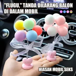 Balon Macaron untuk Dekorasi Dashboard Mobil – Balon Dekorasi Mobil Lucu, Aksesoris Mobil Bonekacar, Hiasan Mobil Unik dan Stylish