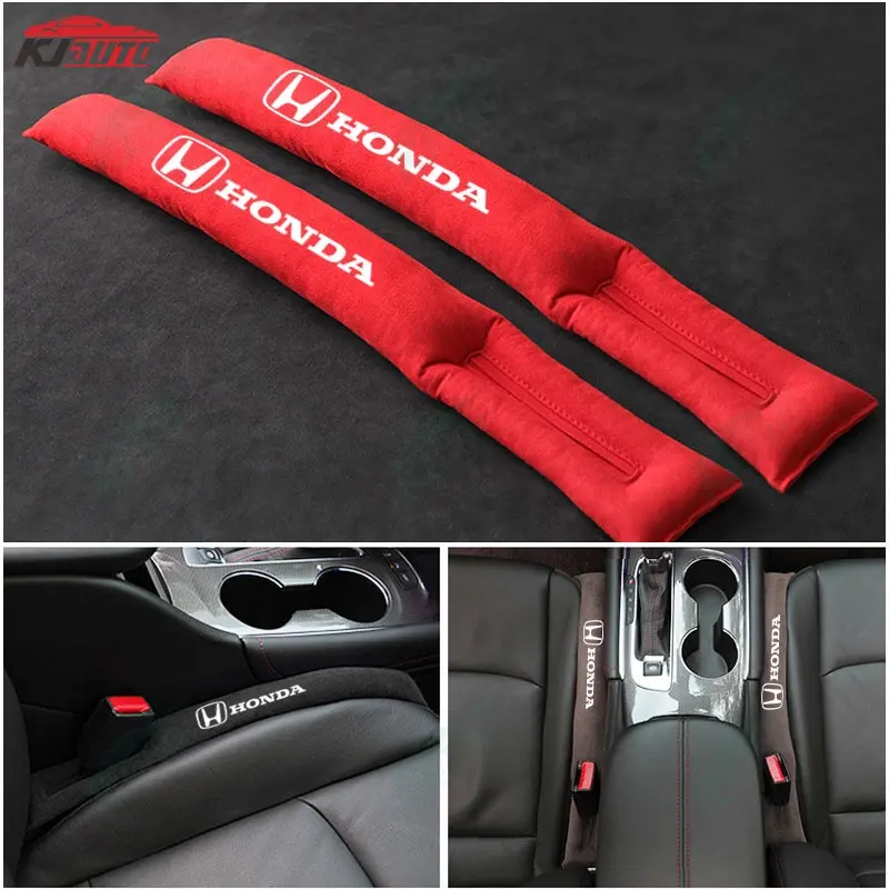 【 Thickened New Style 】 Honda Luxury Car Seat Suede Gap Strip Leak Proof Plug Car Interior Accessories for Civic Jazz Fit Accord Vezel Brio Cr-V City Hr-V Wrv Spirior Shuttle
