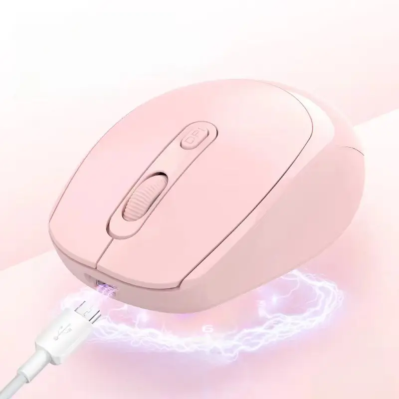 Chuột không dây Bluetooth, dành cho máy tính xách tay và máy tính để bàn, Thông Dụng, Chế độ kép, Tắt tiếng, Thích hợp cho văn phòng, Sạc, dành cho nam và nữ