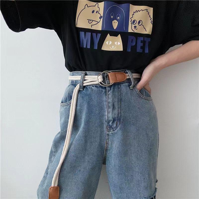 Product Introduction of Dây Chuyền Đeo Hông, Thiết Kế Dây Cotton Đơn Giản Và Dễ Phối Đồ Thắt Lưng Mỏng Thắt Nút Vòng, Dây Thắt Lưng Trang Trí, Màu Trắng Rừng, Phong Cách Mới, Thích Hợp Cho Trang Phục Thường Ngày 4